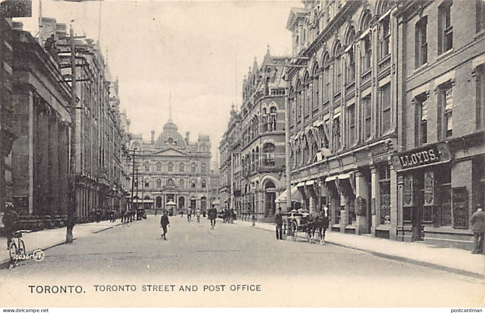Canada - TORONTO (ON) Toronto Street And Post Office - Llyods Agency - Toronto