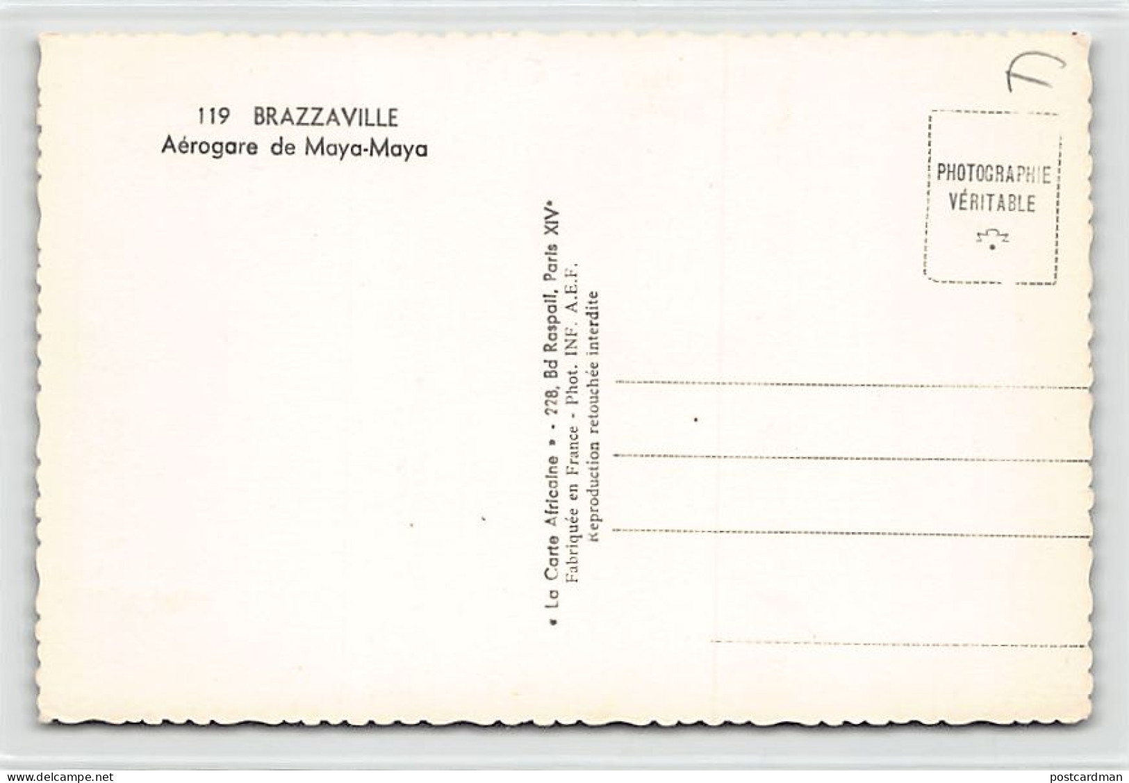 Congo - BRAZZAVILLE - Aéroport De Maya-Maya - Ed. La Carte Africaine 119 - Brazzaville