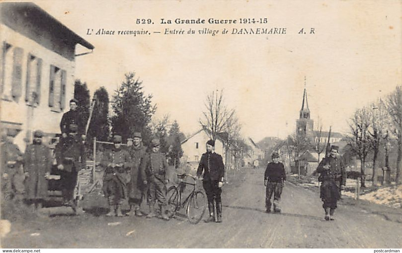 DANNEMARIE - Entrée Du Village - La Grande Guerre 1914-1915 - L'Alsace Reconquise - Ed. Richard - Dannemarie