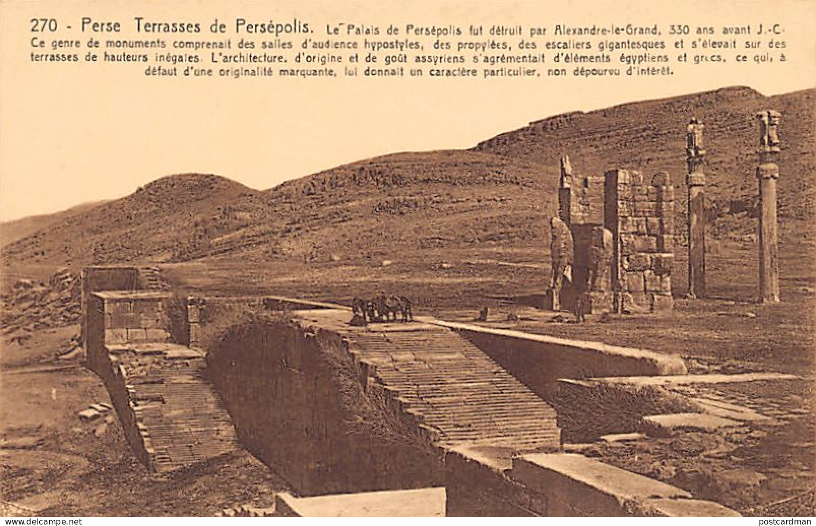 Iran - PERSEPOLIS - The Terrace - Publ. Maison D'Art 270 - Iran