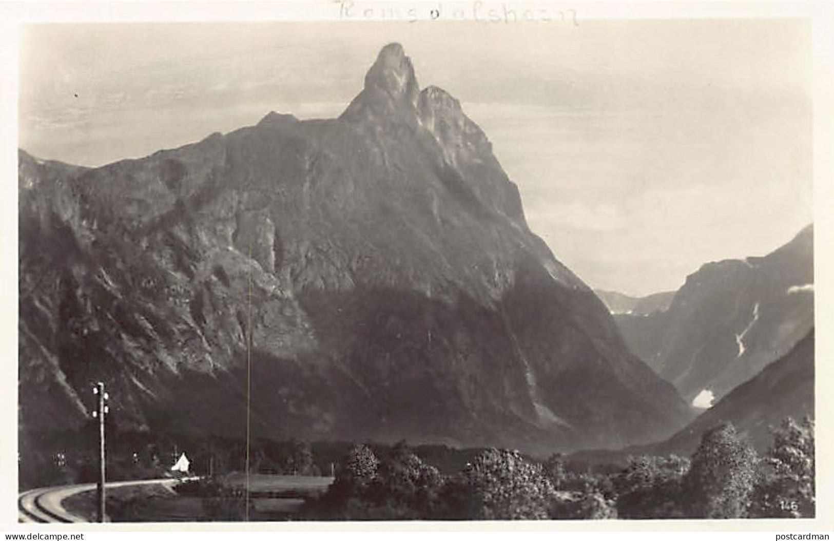Norway - Andalsnes - View Of Romsdalshorn From The Rauma Railway - Publ. Carl Müller & Sohn - Norwegen