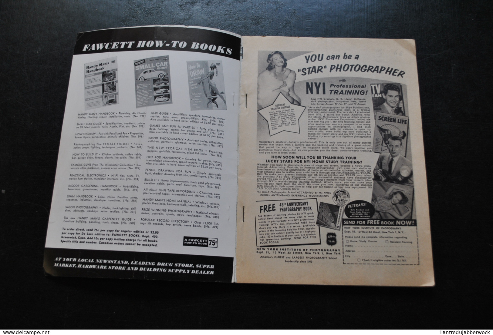 Peter Gowland's FACE And FIGURE A FAWCETT HOW-TO BOOK N° 400 Photography Photo Photographie Nudes Posing - Photography