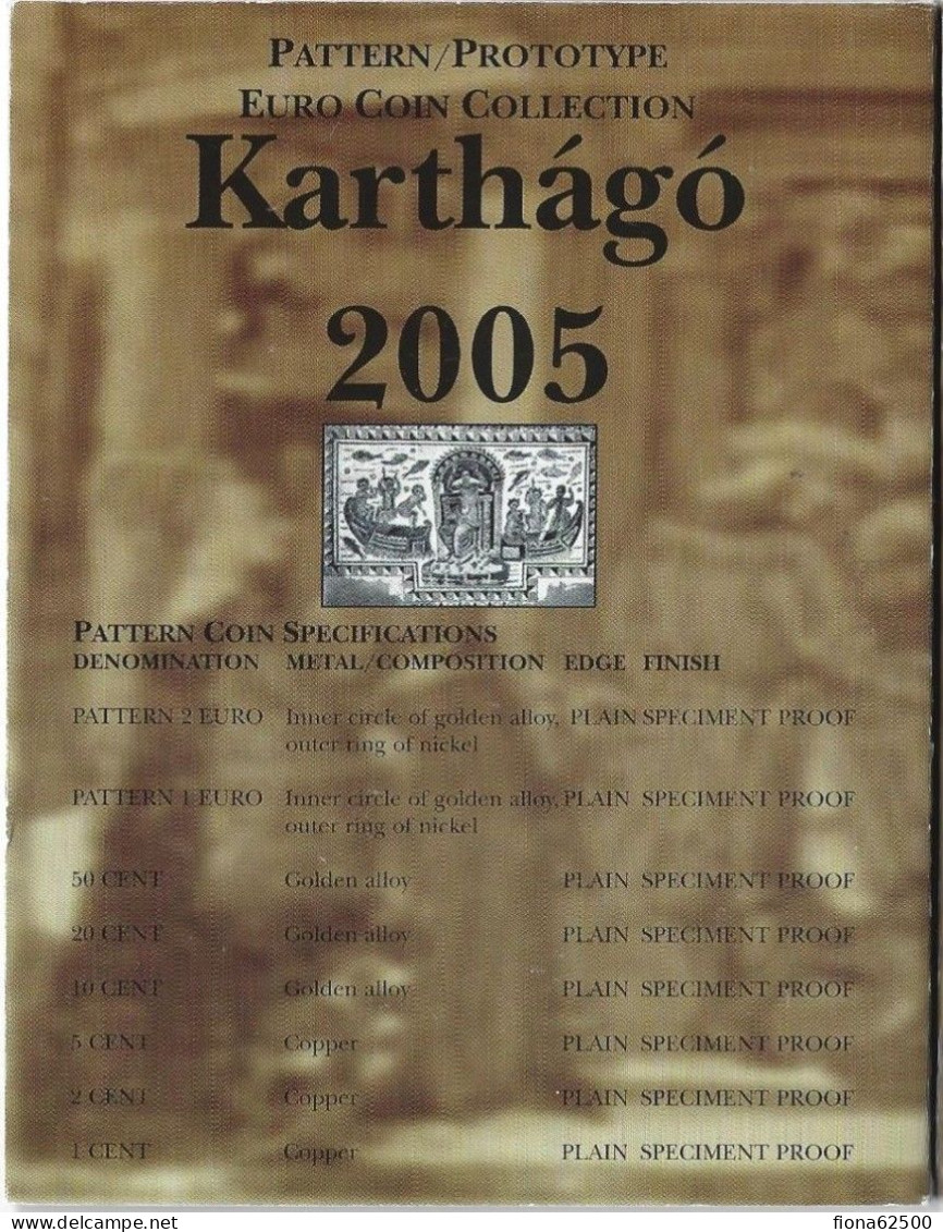 SERIE € ESSAIS 2005 . KARTHAGO . - Privatentwürfe