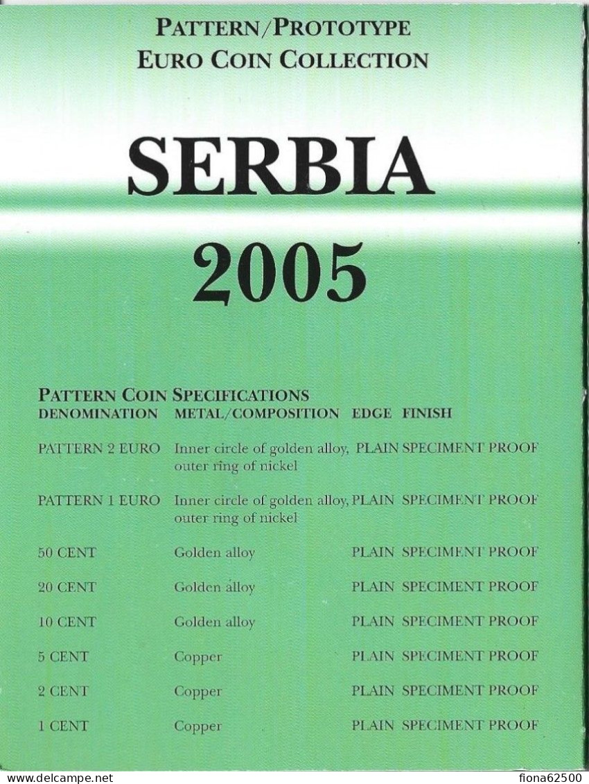 SERIE € ESSAIS 2005 . SERBIE . - Pruebas Privadas