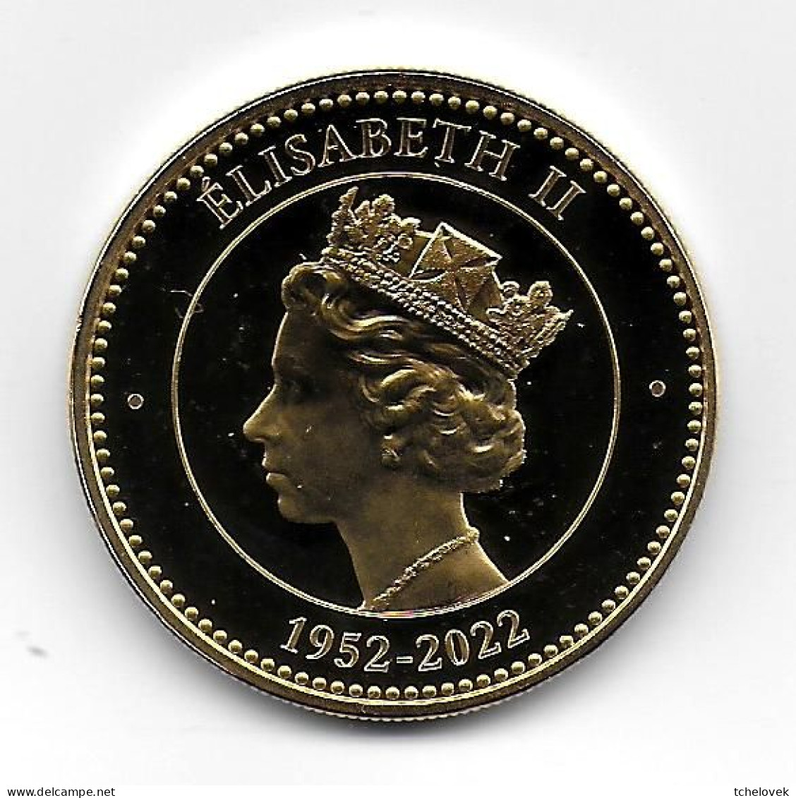 (Medailles). Elizabeth II. 1952-2022. 40 Mm, 31gr - Non Classificati