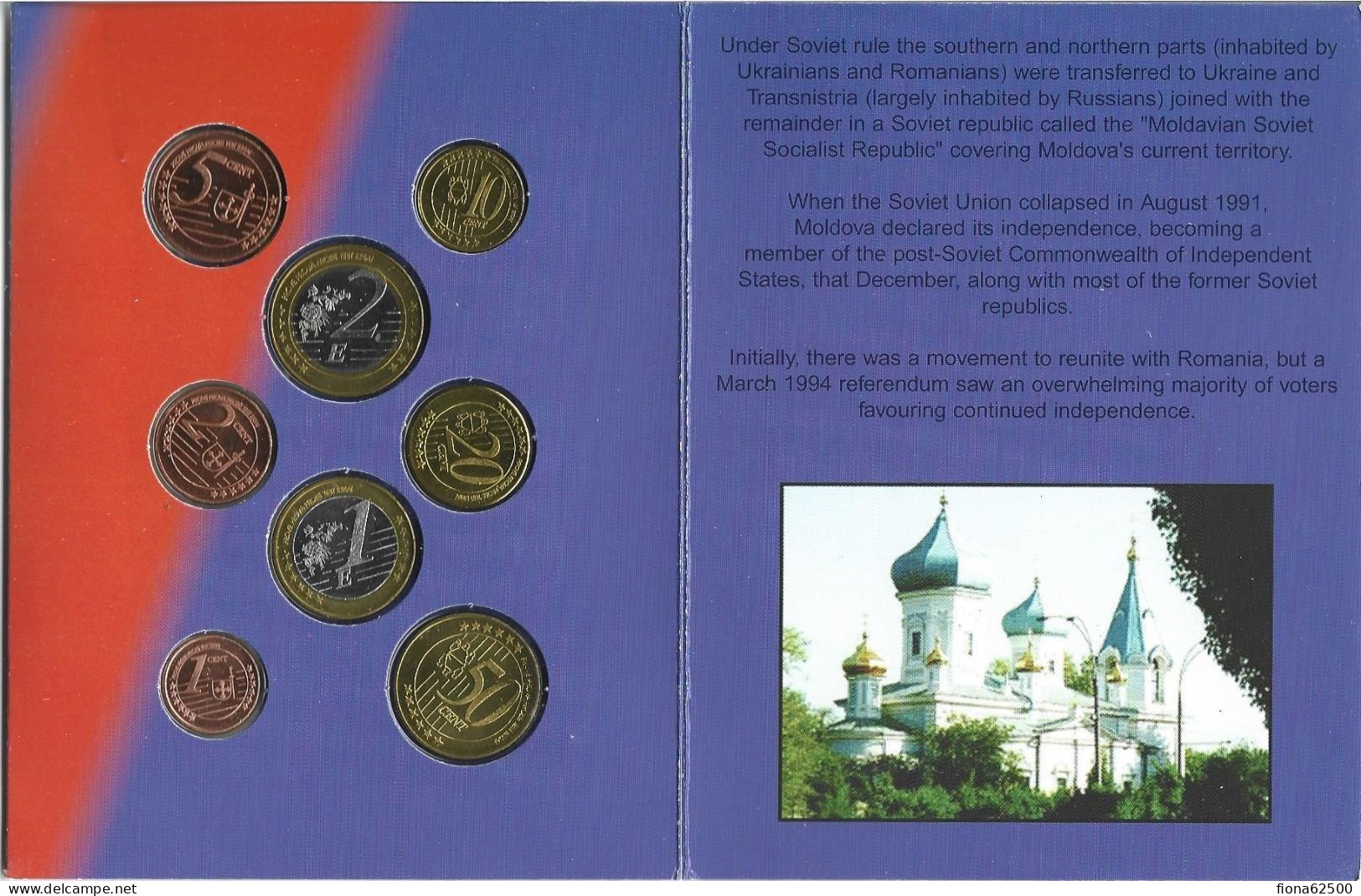 SERIE € ESSAIS 2004 . MOLDAVIE . - Private Proofs / Unofficial