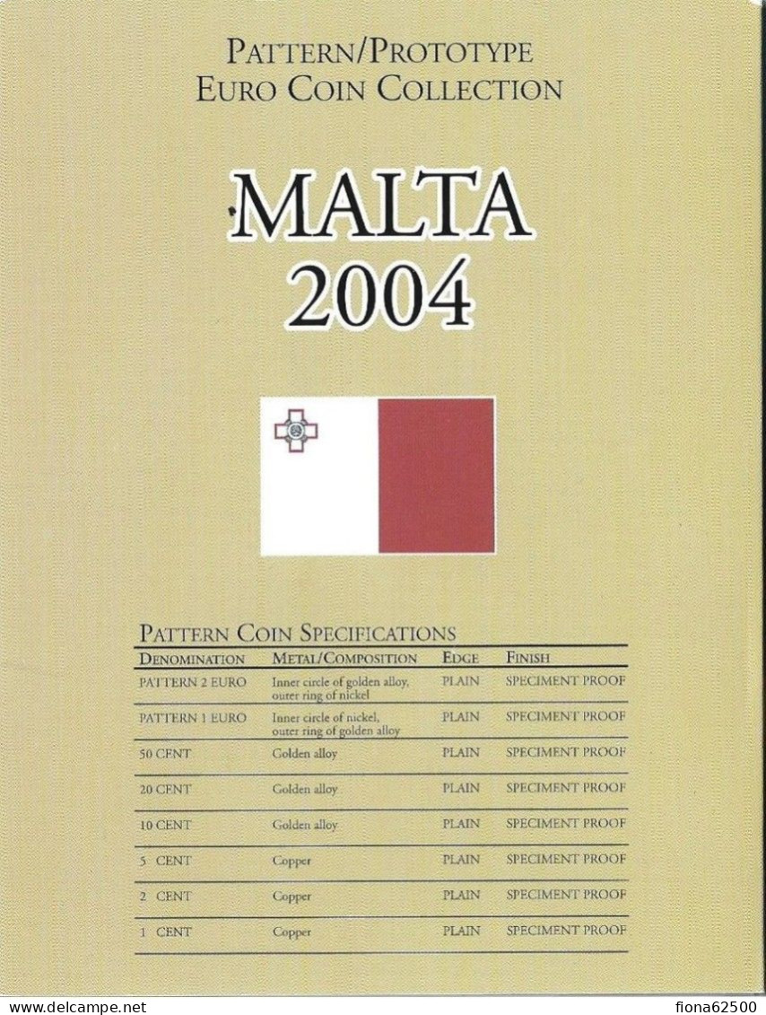 SERIE € ESSAIS 2004 . MALTE . - Private Proofs / Unofficial