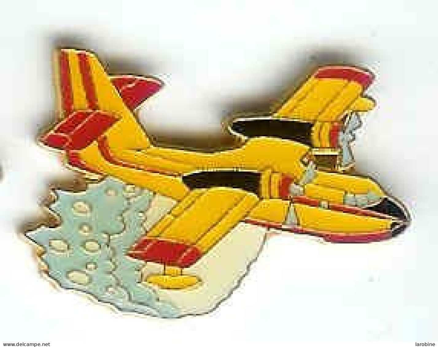 @@ Pompiers Sécurité Civile Avion Canadair Incendie Bombardier D'eau Signé Prestimex 3.3x2.2 @@ Pom02 - Airplanes