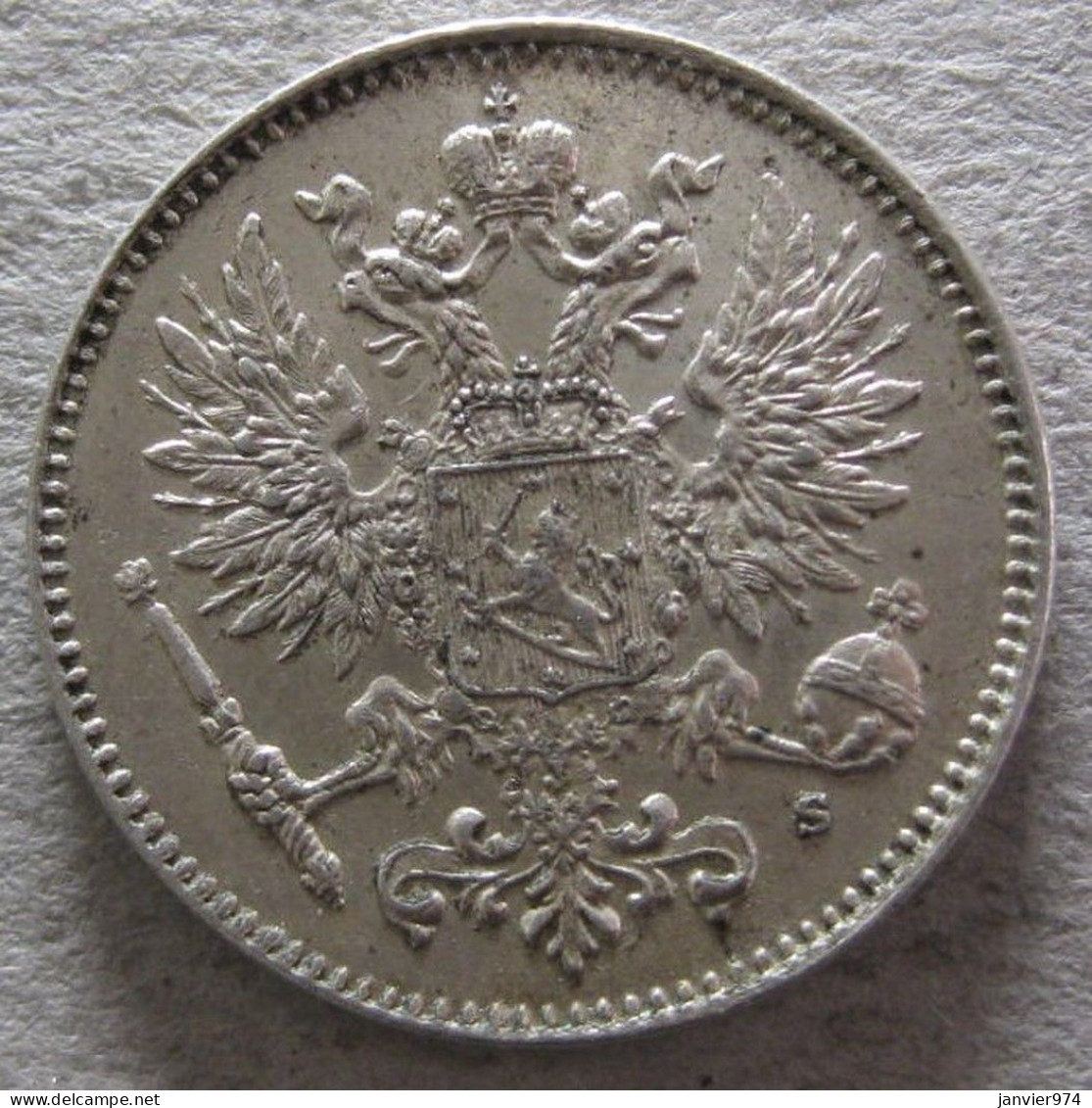 Finlande. 50 Pennia 1914 S . En  Argent. KM# 2.2, Unc - Neuve - Finlande