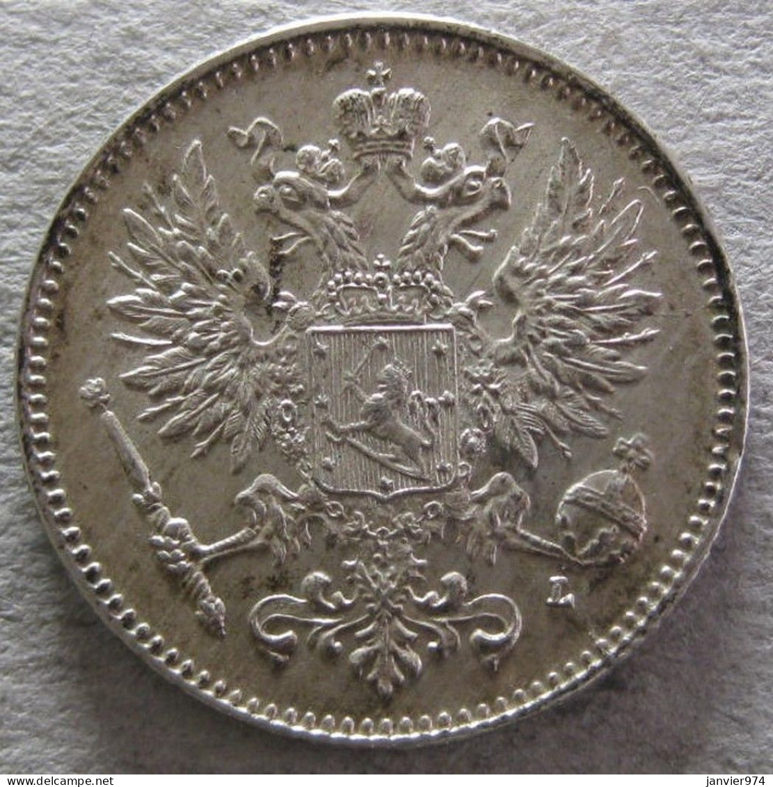 Finlande. 50 Pennia 1911 L .  En Argent . KM# 2.2, Superbe - Finlandia