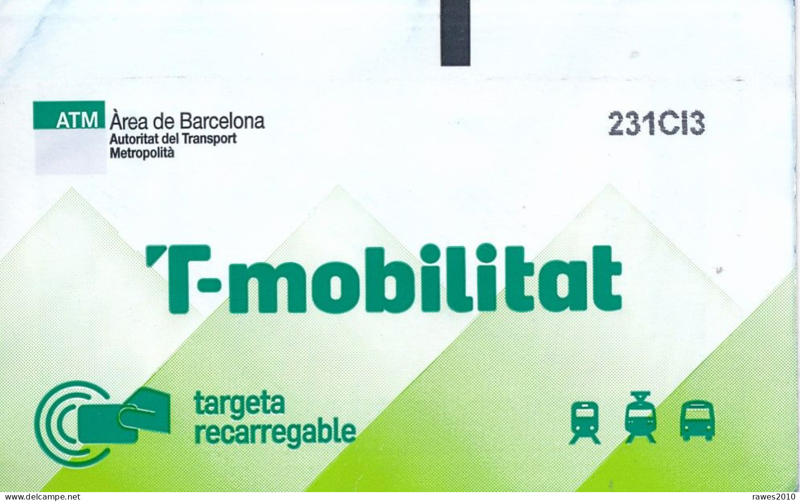 Spanien Barcelona Fahrkarte T-Mobilitat (10 Fahrten) Bus + Strassenbahn 2024 - Elektronisches Ticket Ab 01.01. 2024 - Europe
