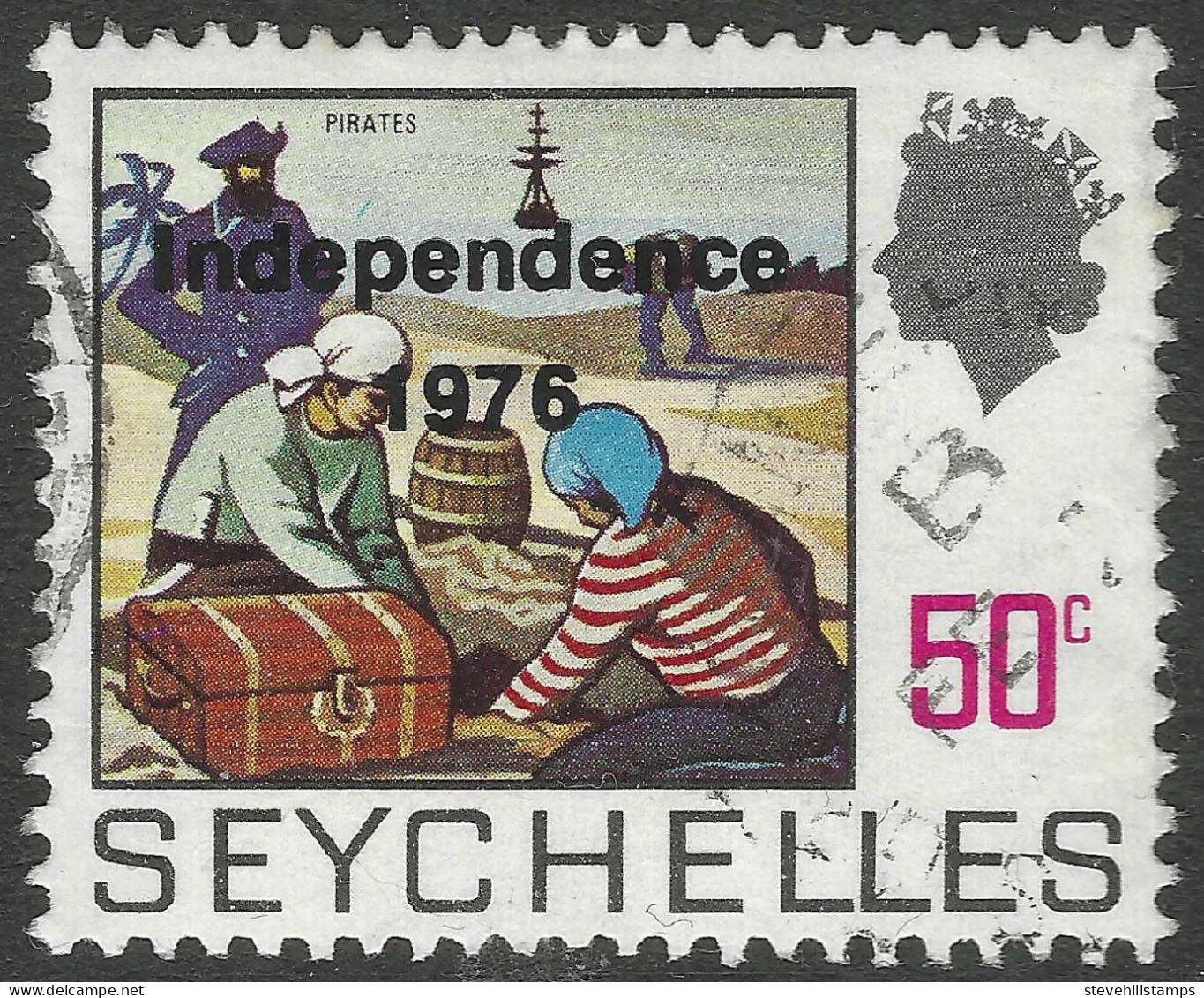 Seychelles. 1976 Independence. 50c Used. SG 375. M4012 - Seychelles (1976-...)