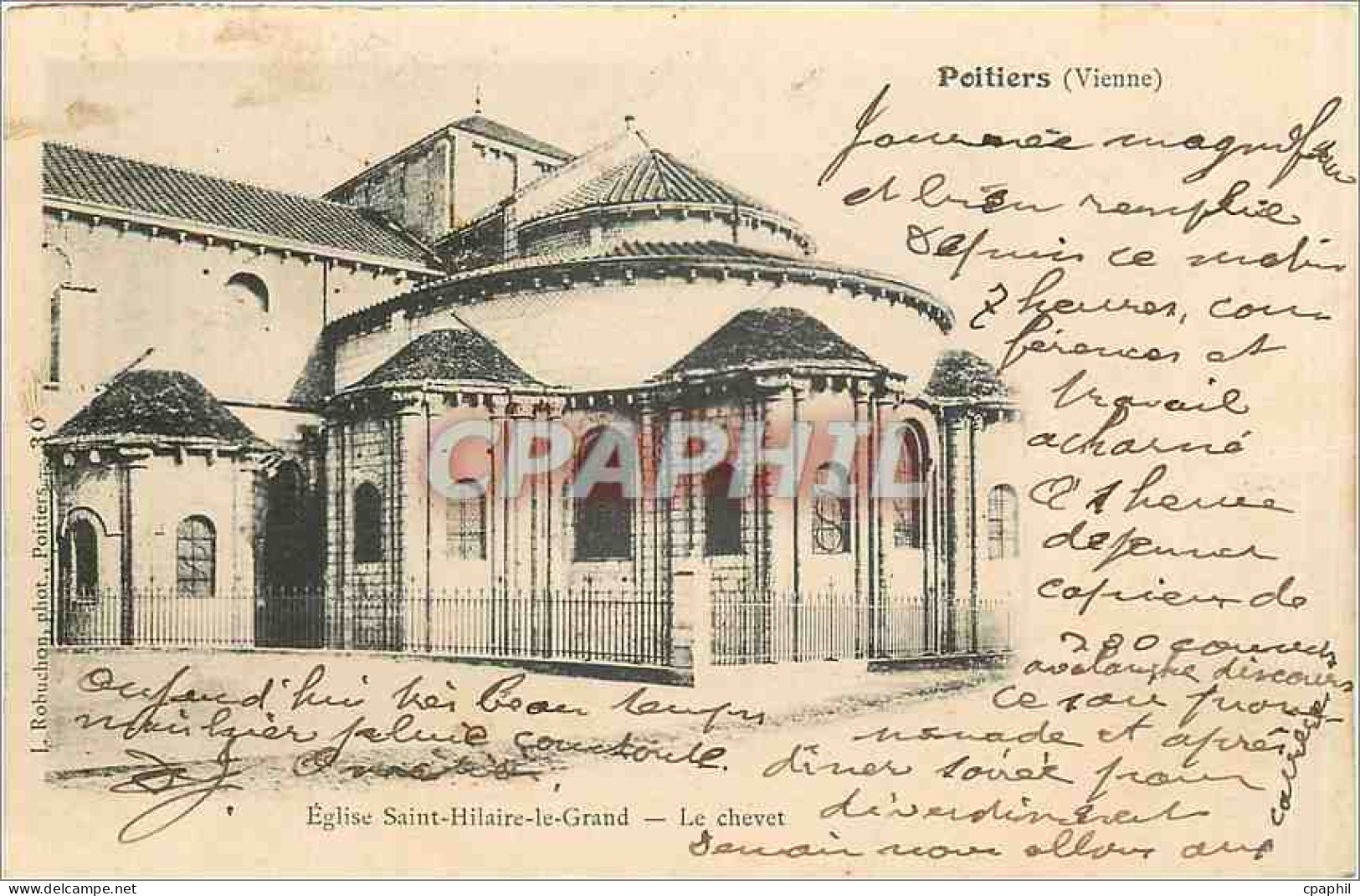 CPA Eglise Saint Hilaire Le Grand Carte 1900 - Saint Hilaire