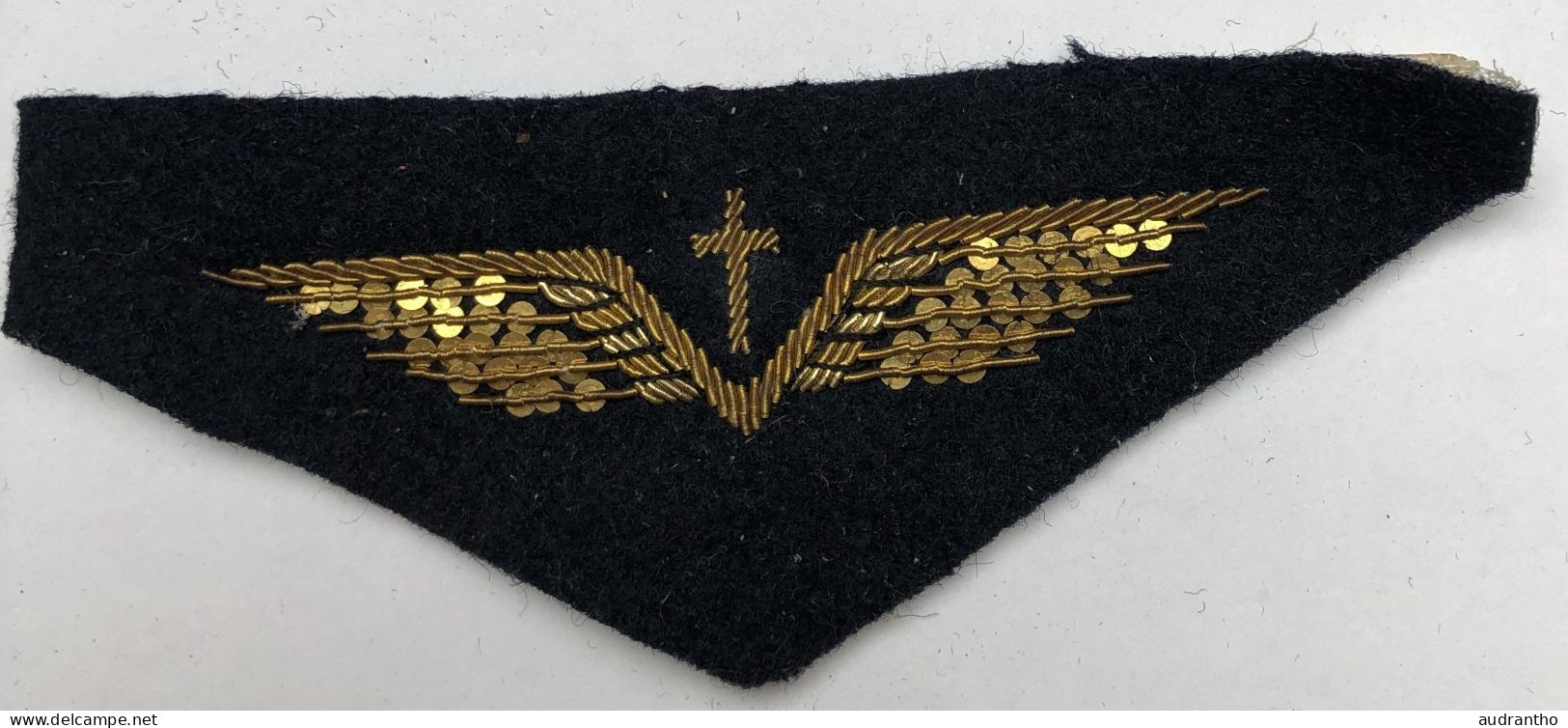 Ancien Insigne De Casquette AUMONIER Armée De L'air Française (belle Qualité) - Uniforms