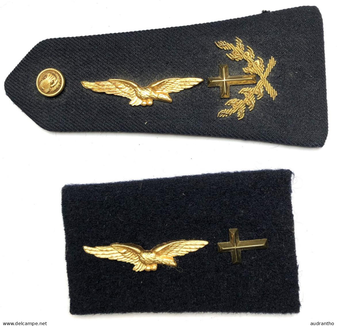 Ancien Fourreaux D'épaule + épaulette AUMONIER Armée De L'air Française - Uniform