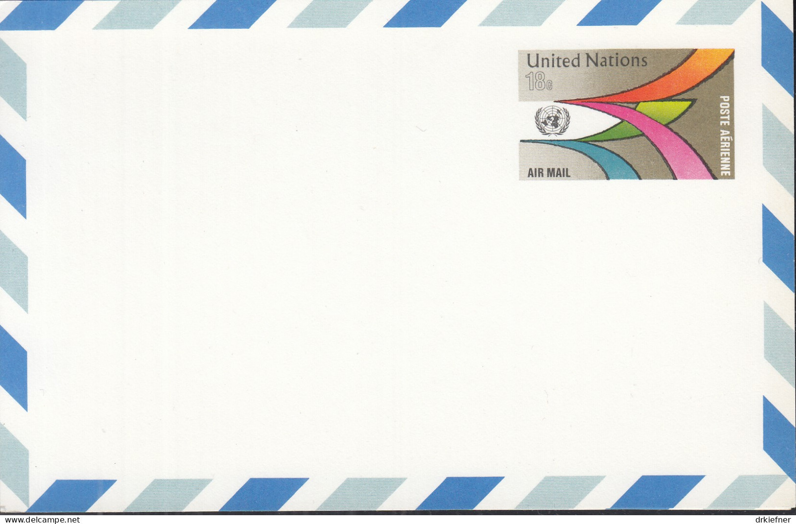 UNO NEW YORK  LP 11, Ungebraucht, Farbige Pfeile, 1975 - Airmail