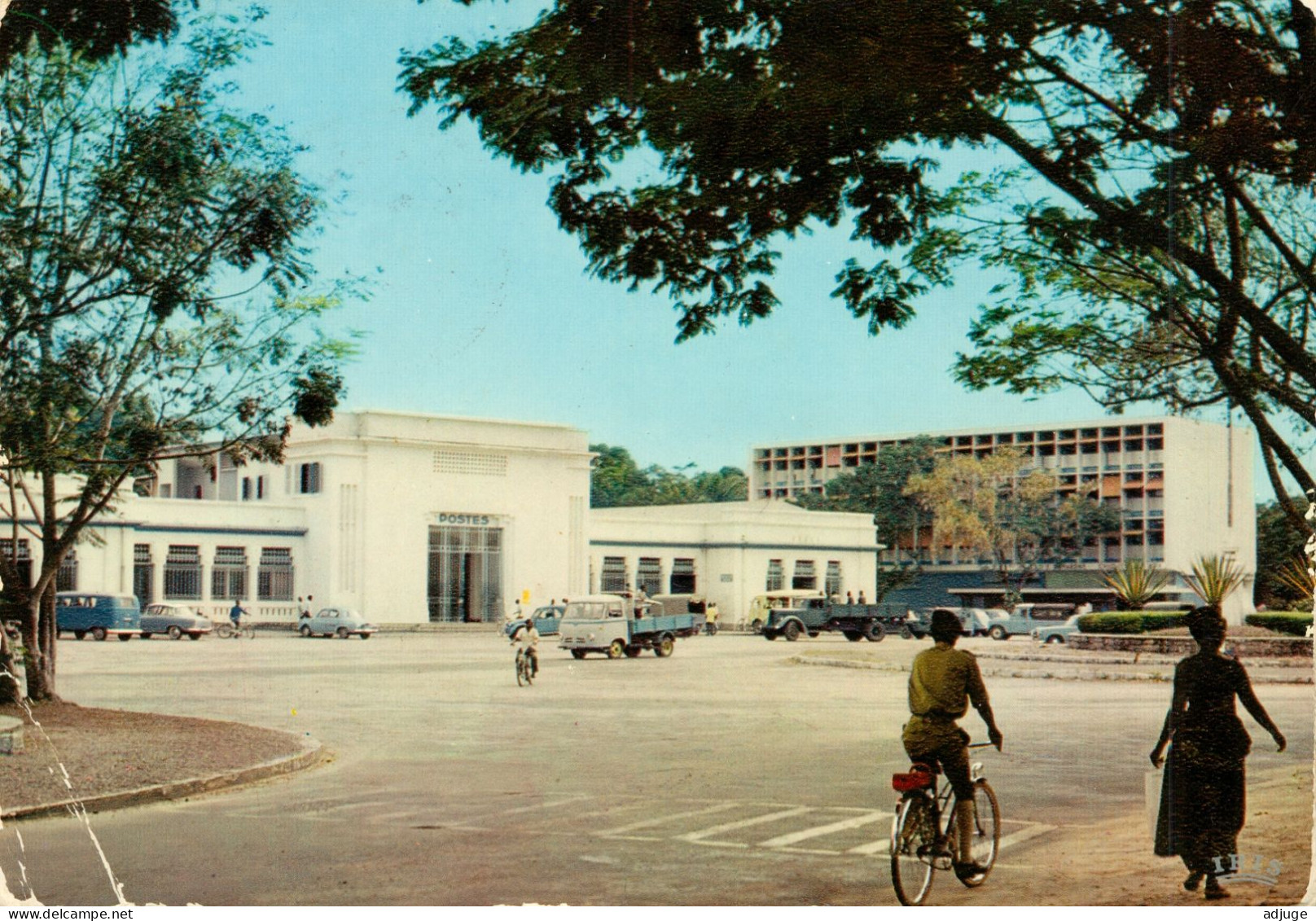 CPSM  GF CONGO - BRAZZAVILLE -  LA POSTE -Ann.60 * Cf. Scans - Brazzaville