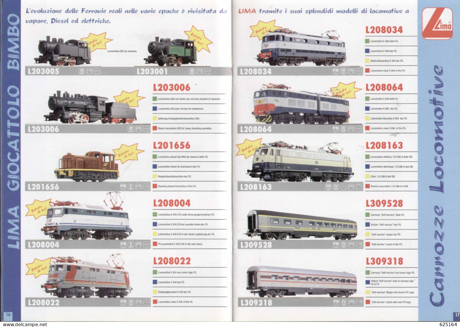 Catalogue LIMA 2002 GIOCATTOLO Bimbi Treni Modello - Bimbe Cucine Modello - En Itaien - Ohne Zuordnung