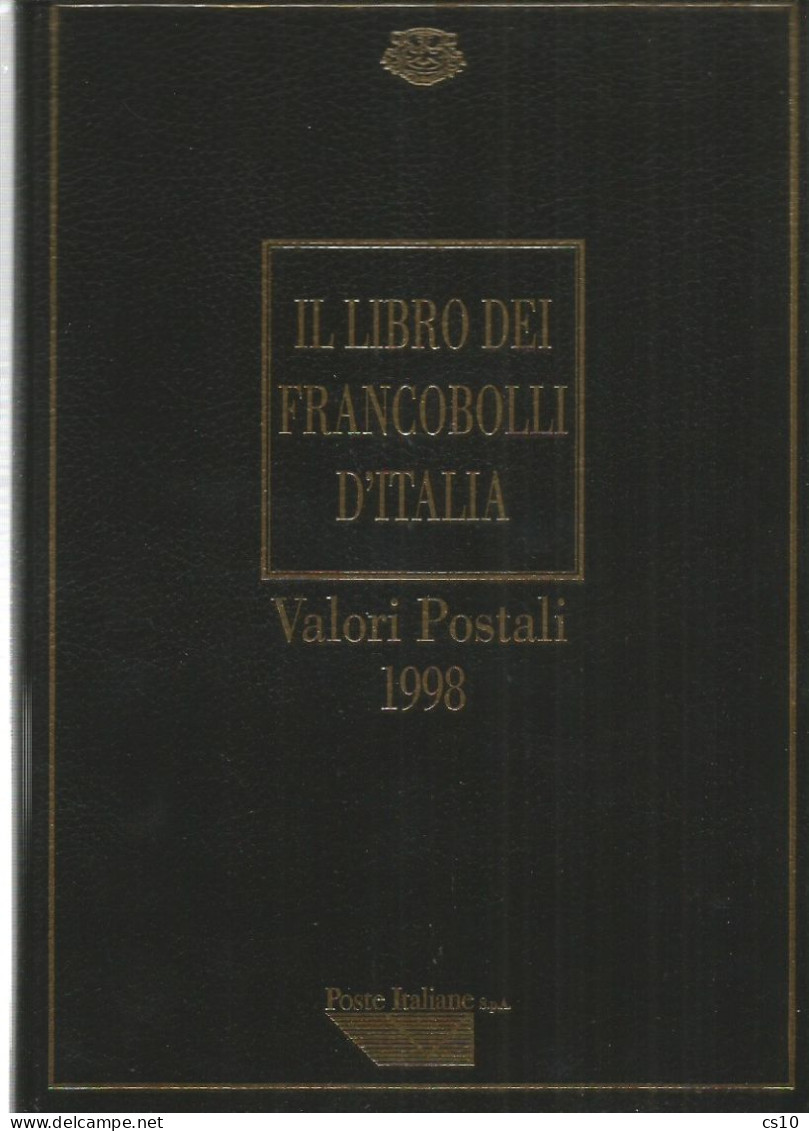 1998 Valori Postali - Libro Annata Francobolli D'Italia - PERFETTO - CON TUTTE LE TASCHINE APPLICATE -SENZA FRANCOBOLLI - Annate Complete