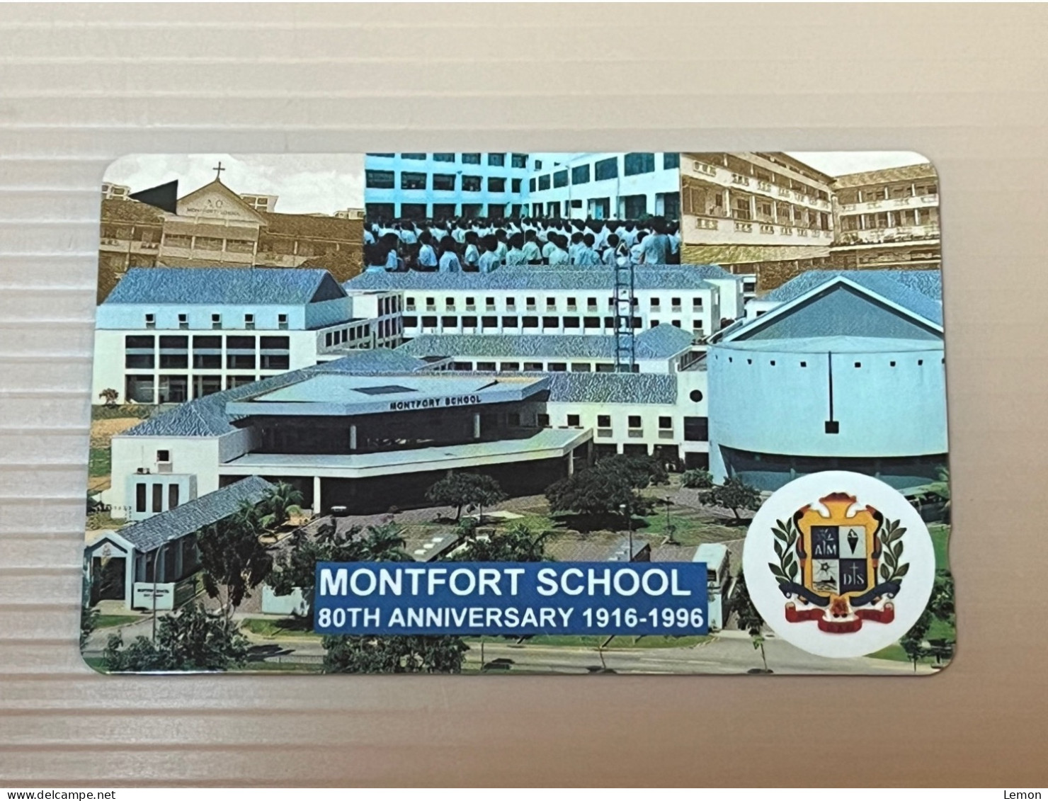 Mint Singapore Telecom Singtel GPT Phonecard, MONTFORT School 80th Anniversary, Set Of 1 Mint Card - Singapur