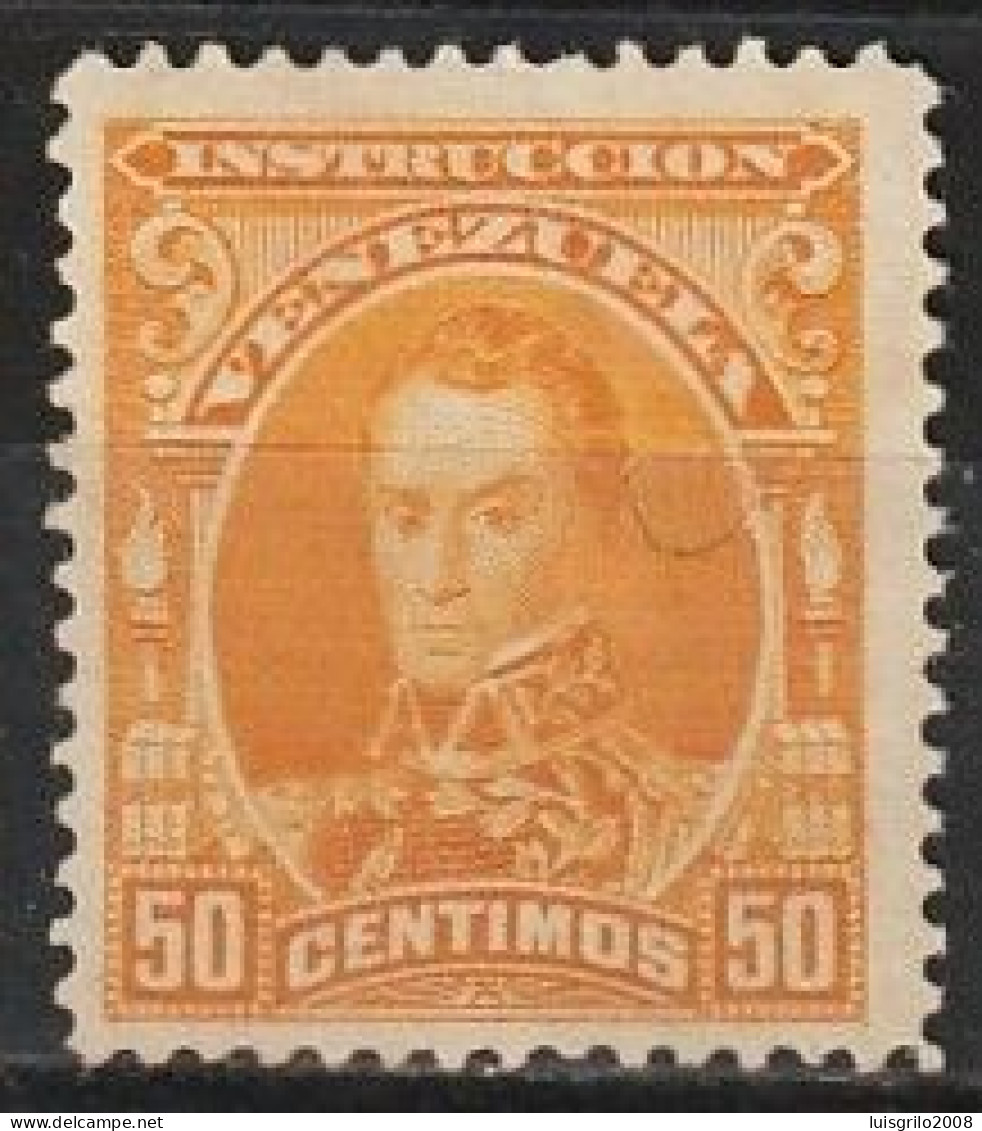 Revenue/ Fiscaux, Venezuela 1904 - Instruccion, 50 Centimos -|- MNG (No Gum) - Venezuela