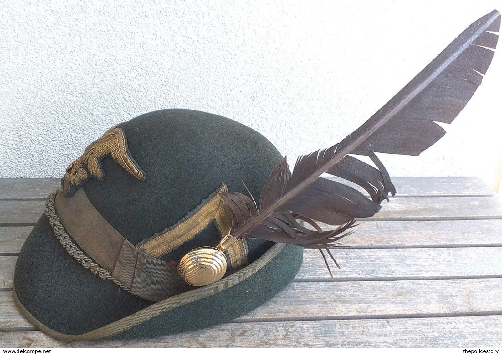 Cappello Alpino E.I. Ufficiale Del 5° Reggimento Alpini Anni '50/60 - Hoeden