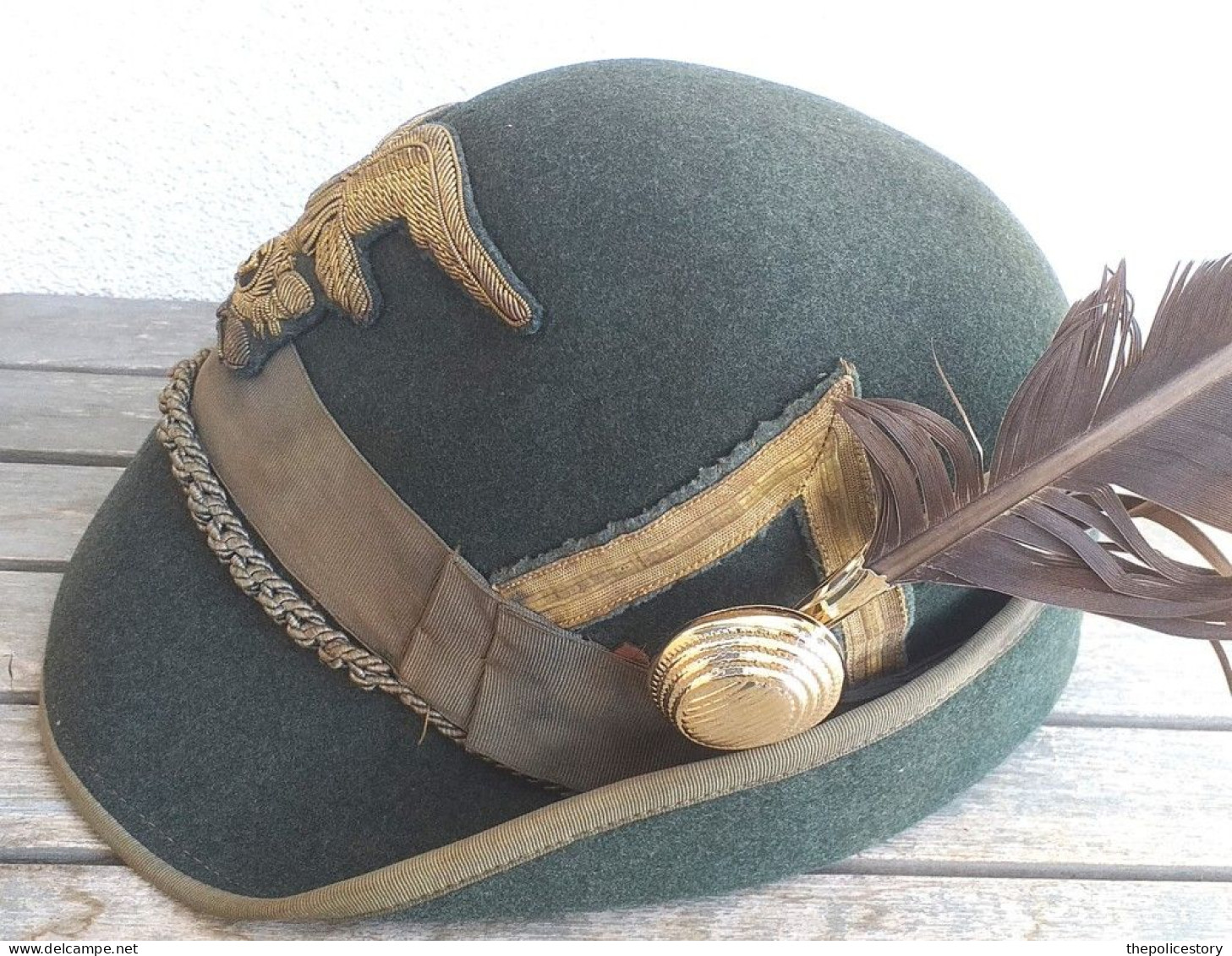 Cappello Alpino E.I. Ufficiale Del 5° Reggimento Alpini Anni '50/60 - Headpieces, Headdresses