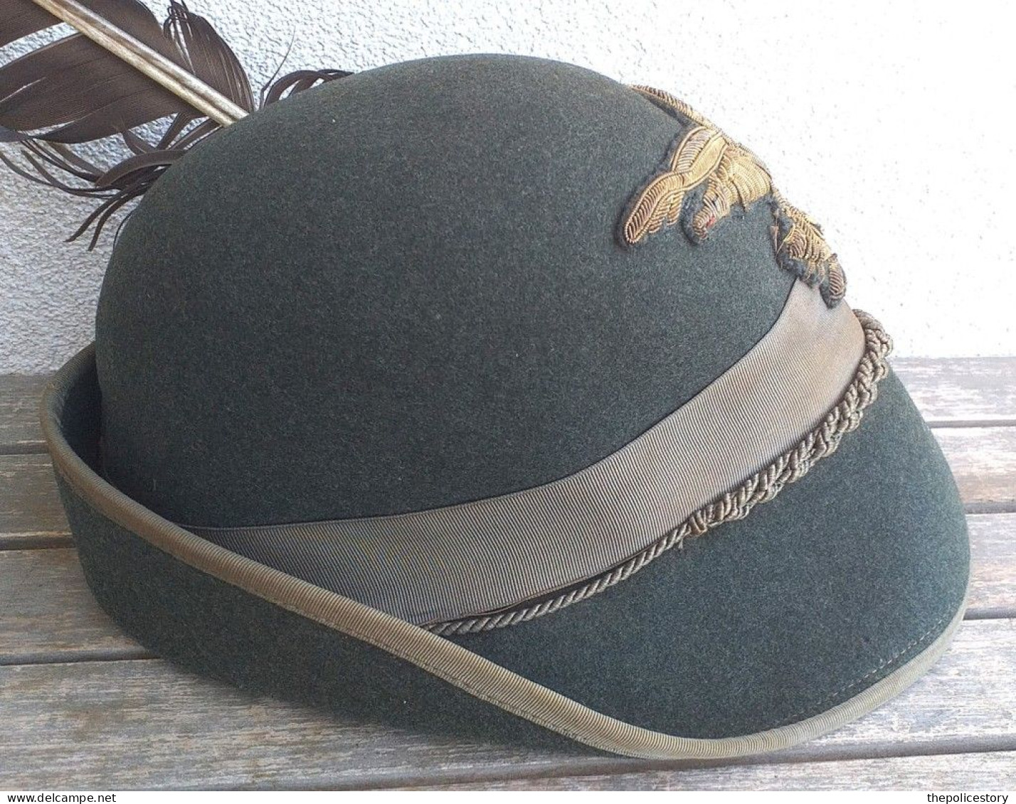 Cappello Alpino E.I. Ufficiale del 5° Reggimento Alpini anni '50/60