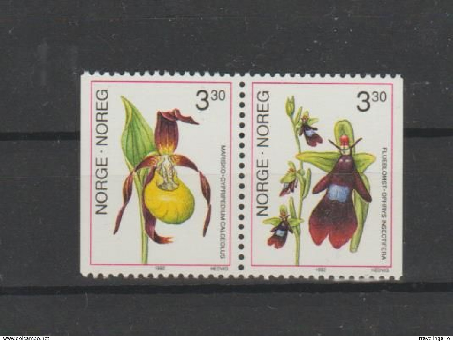 Norway 1992 Orchids Pair MNH ** - Nuovi