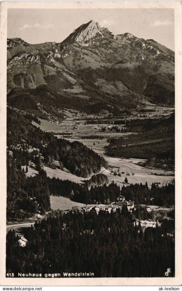 Ansichtskarte Neuhaus-Schliersee Gegen Wendelstein 1951/1954 - Schliersee