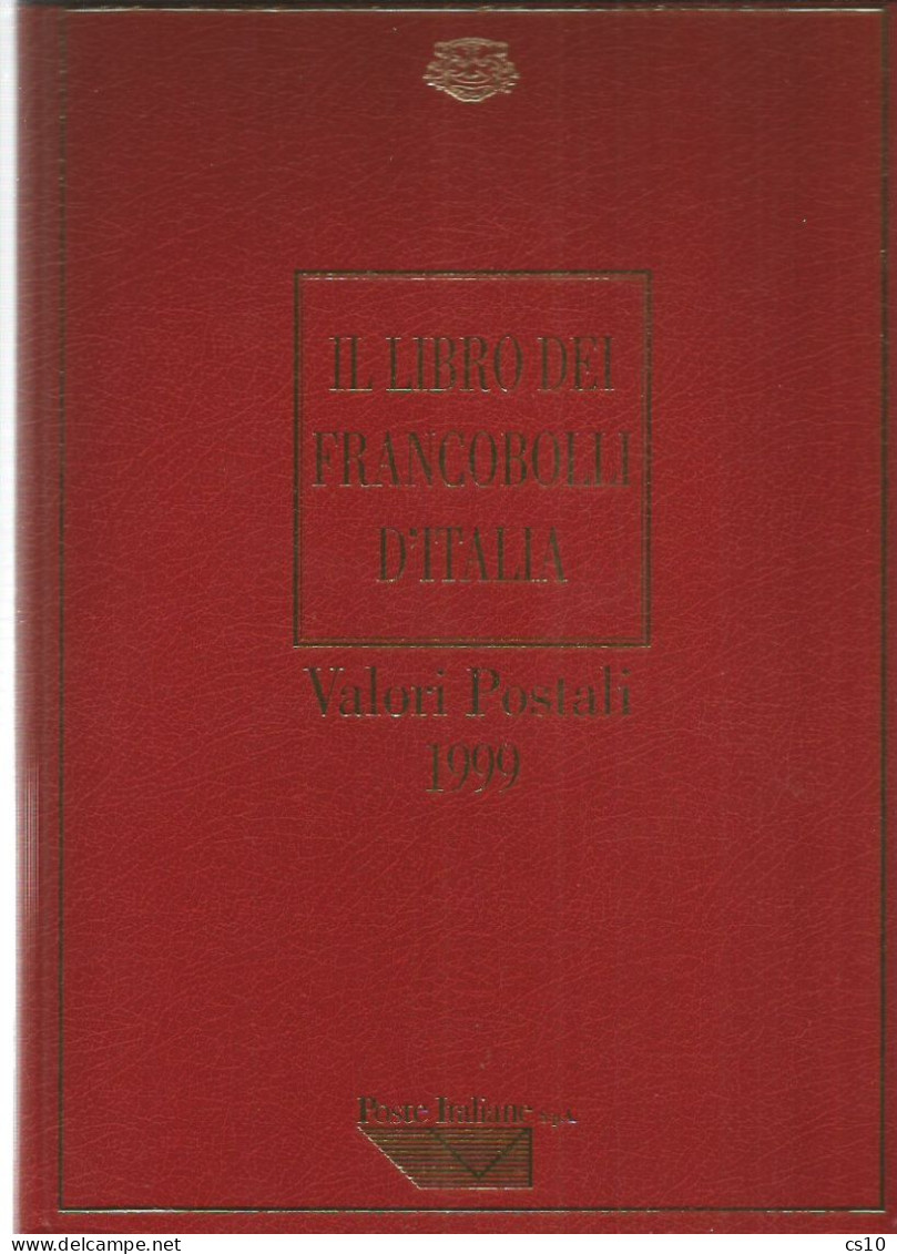 1999 Valori Postali - Libro Annata Francobolli D'Italia - PERFETTO - CON TUTTE LE TASCHINE APPLICATE -SENZA FRANCOBOLLI - Folder