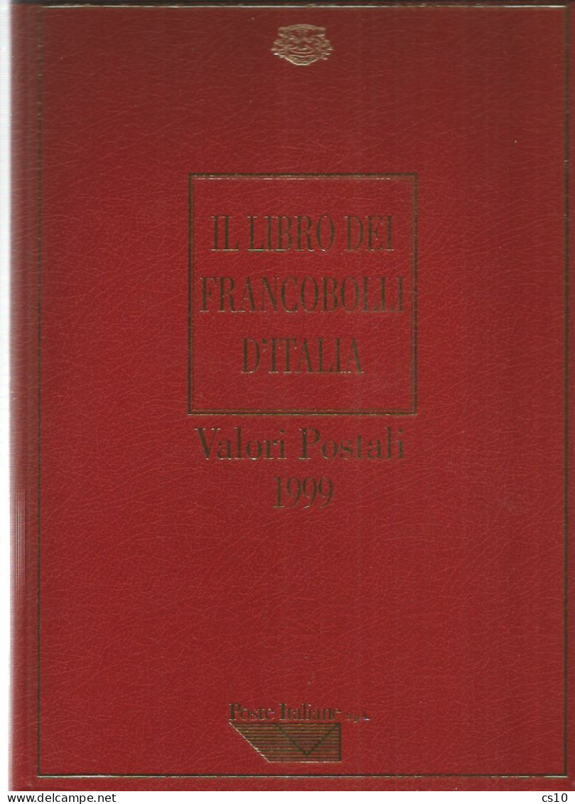 1999 Valori Postali - Libro Annata Francobolli D'Italia - PERFETTO - CON TUTTE LE TASCHINE APPLICATE -SENZA FRANCOBOLLI - Postzegeldozen