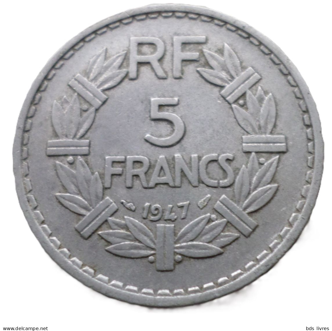 FRANCE.... 5 Francs Lavrillier -année 1947    Pièce Non Nettoyée - Et Patinée (voir Images) - 5 Francs