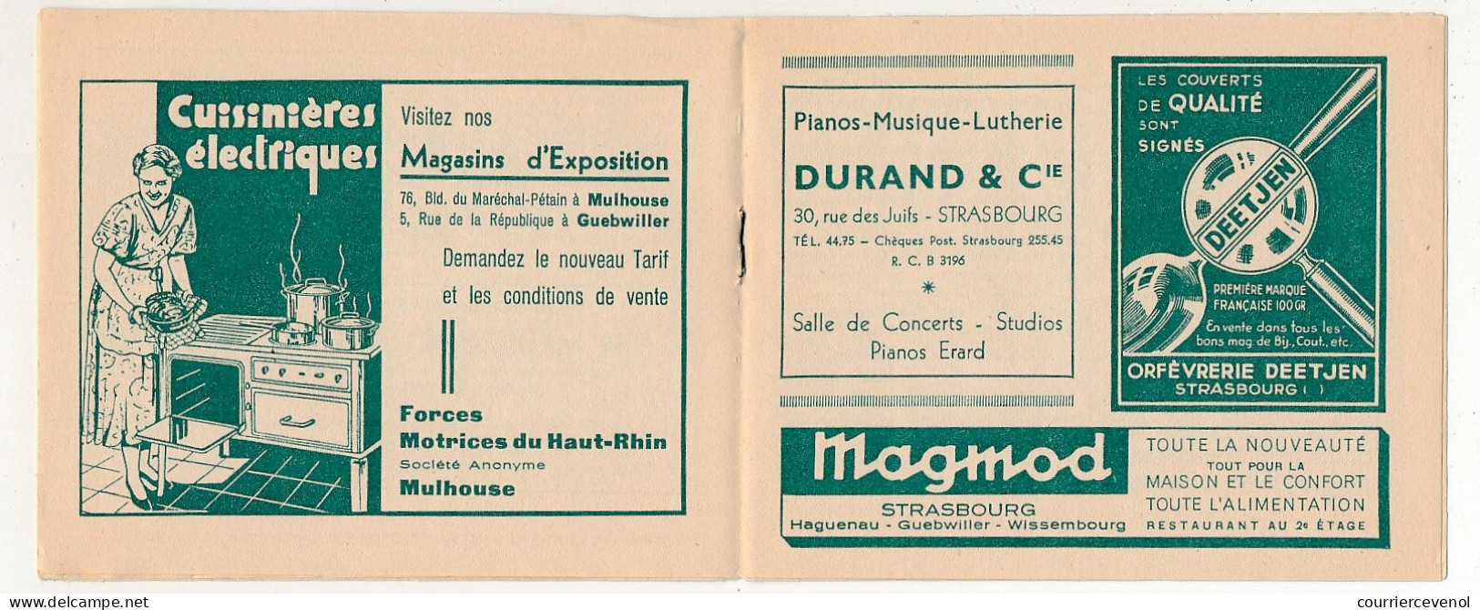 Carnet Anti-tuberculeux 1936 Association Alsacienne Lorraine Contre La Tuberculose - Bilingue - 20 Timbres 10cts / 2F - Blocchi & Libretti