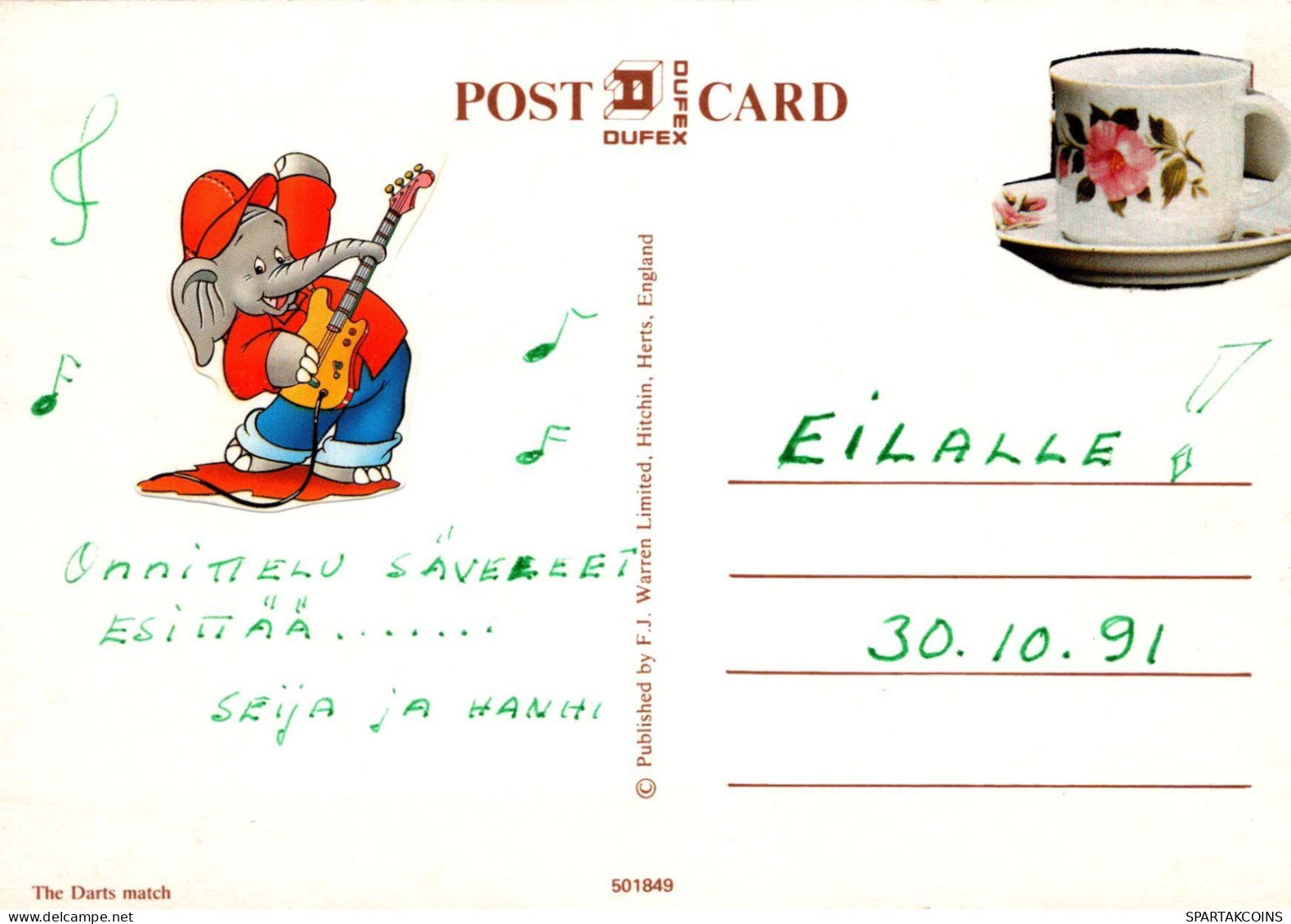 HIPPOPOTAMUS Animals LENTICULAR 3D Vintage Postcard CPSM #PAZ119.GB - Hippopotamuses