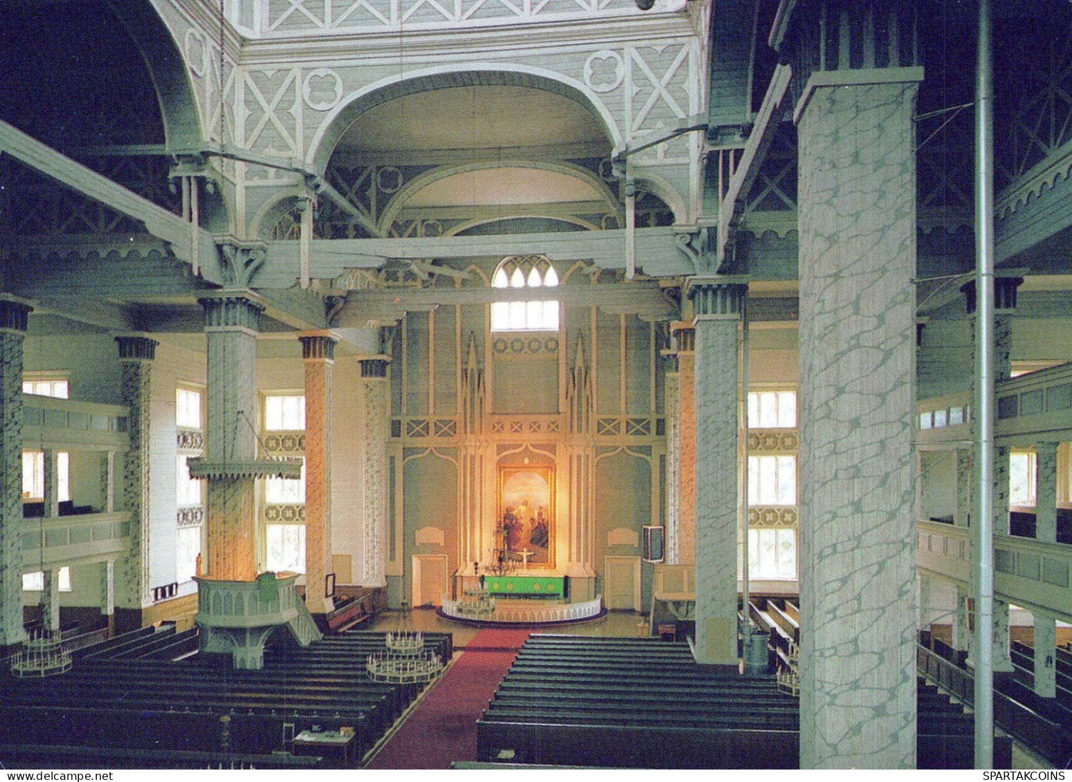 ÉGLISE Christianisme Religion Vintage Carte Postale CPSM #PBQ330.FR - Chiese E Conventi