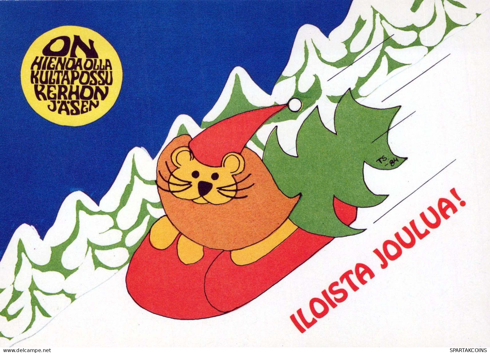 LION Tier Vintage Ansichtskarte Postkarte CPSM #PBS051.DE - Leoni