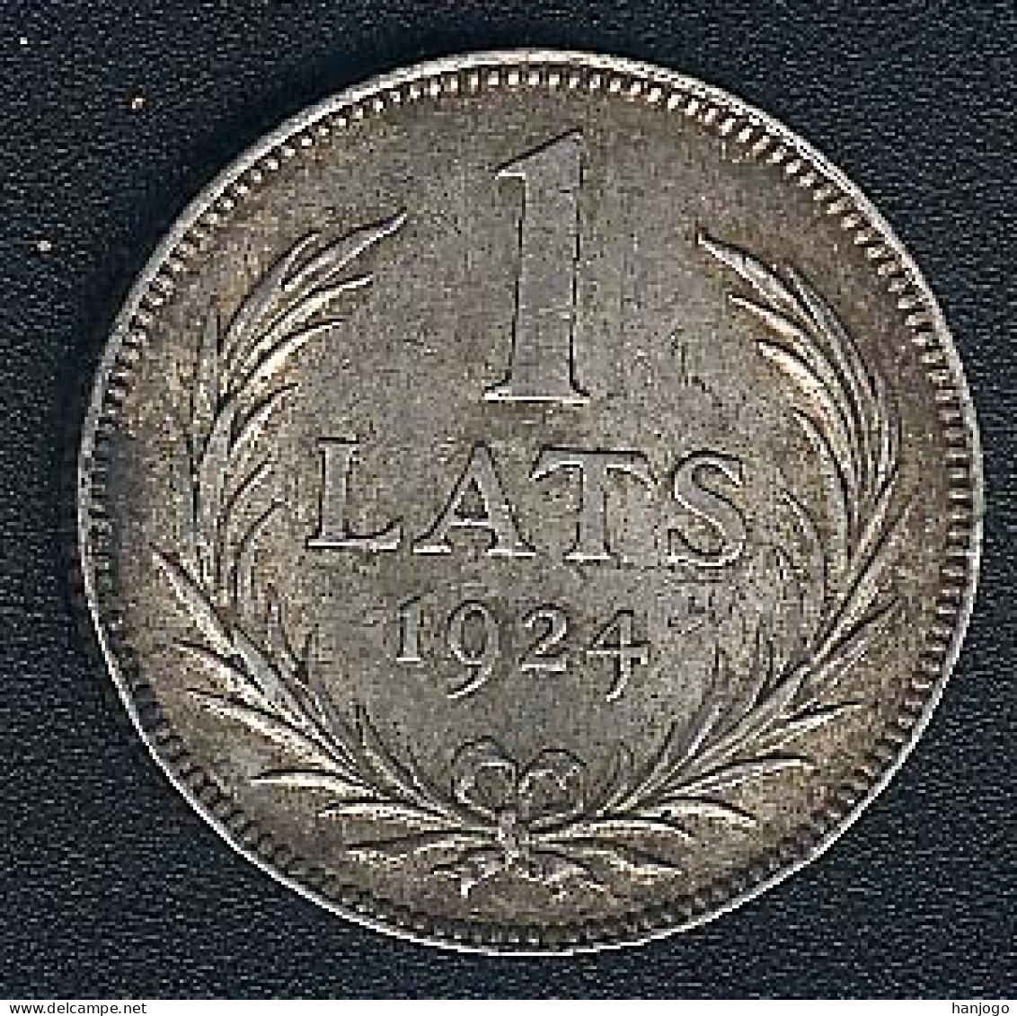 Lettland, 1 Lats 1924, Silber - Letland