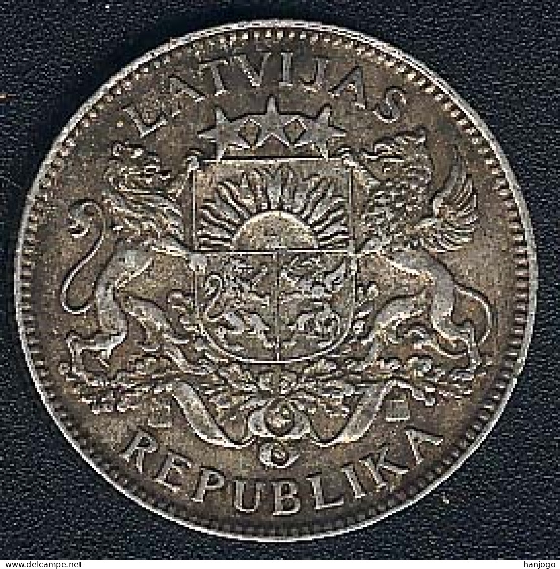 Lettland, 1 Lats 1924, Silber - Lettonie