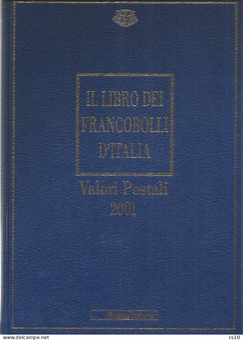 2001 Valori Postali - Libro Annata Francobolli D'Italia - PERFETTO - CON TUTTE LE TASCHINE APPLICATE -SENZA FRANCOBOLLI - Postzegeldozen