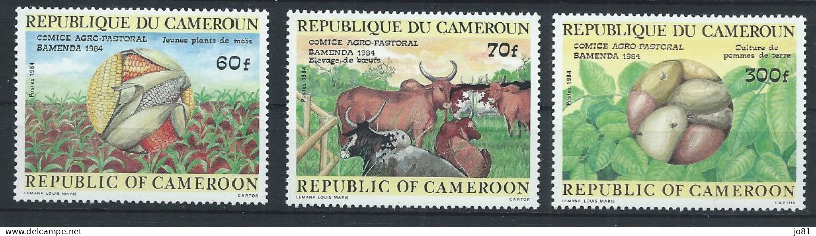 Cameroun YT 748-750 Neuf Sans Charnière XX MNH - Camerun (1960-...)