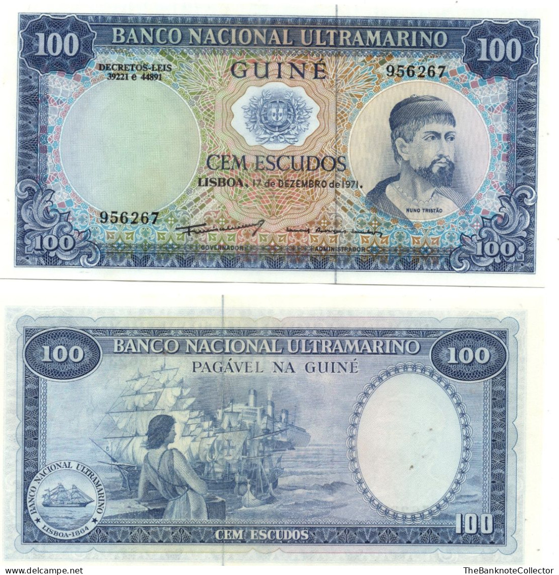 Portguese Guinea 100 Escudos 1971 P-45 UNC - Otros – Africa