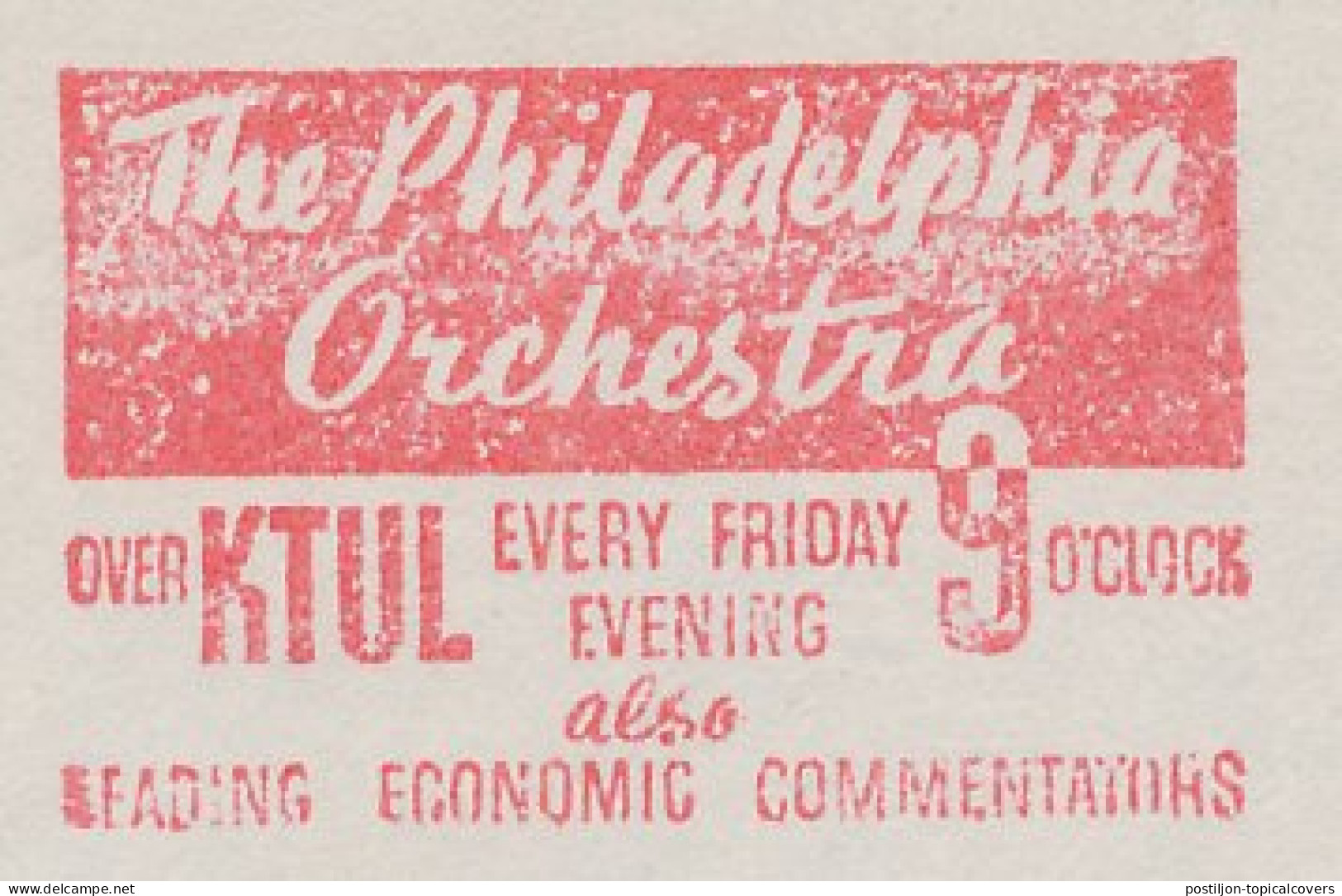 Meter Cut USA 1937 Philadelphia Orchestra - Non Classés