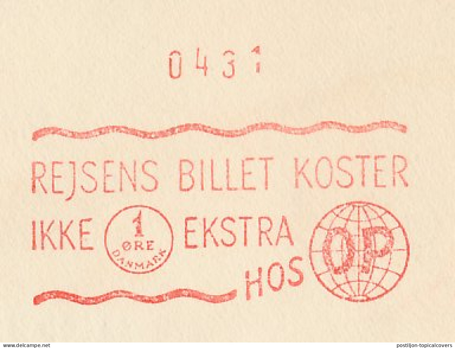 Meter Cover Denmark 1961 Coin - Ore - Ticket - Non Classés