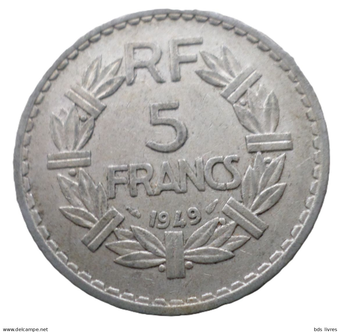 FRANCE.... 5 Francs Lavrillier -année 1949    Pièce Non Nettoyée - Et Patinée (voir Images) - 5 Francs