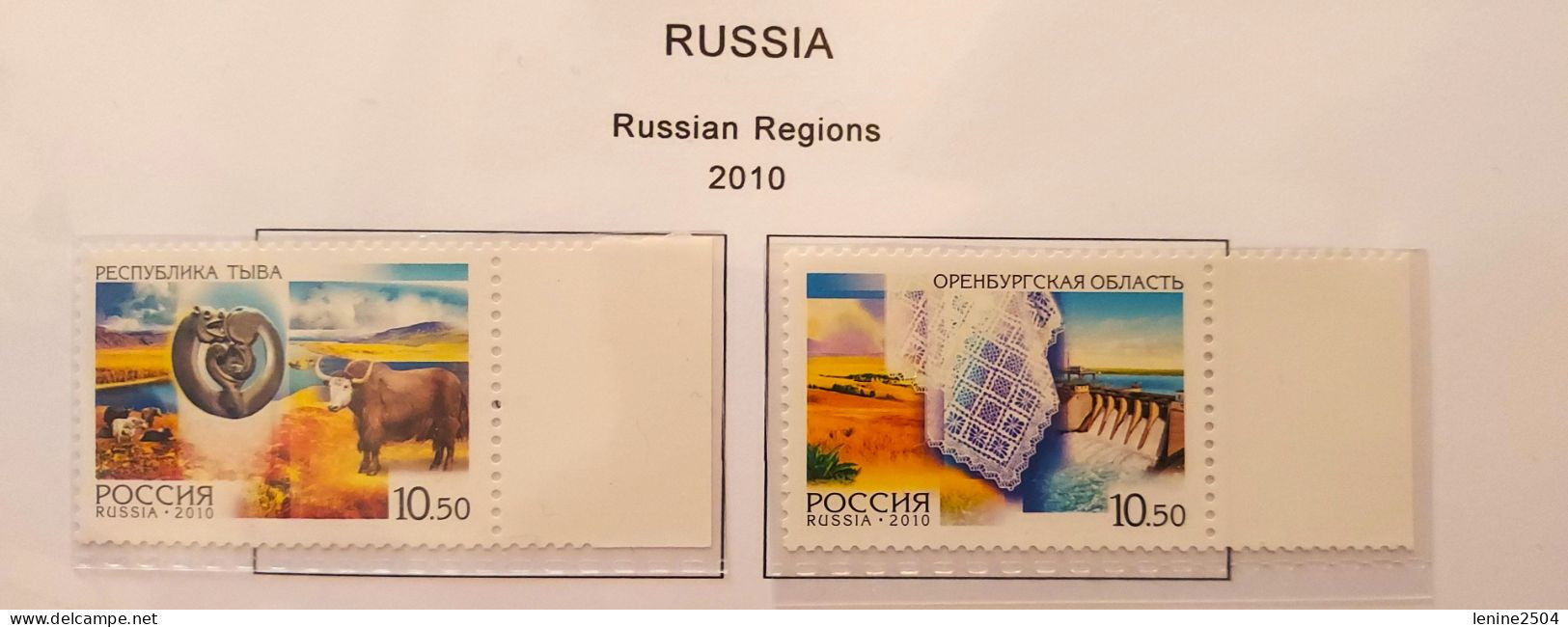 Russie 2010 Yvert N° 7164-7165 MNH ** Régions - Ongebruikt