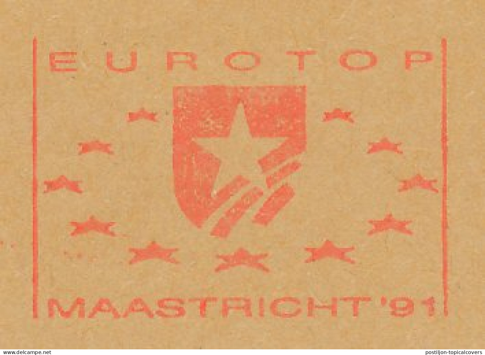 Meter Top Cut Netherlands 1991 Eurotop Maastricht 1991 - European Community