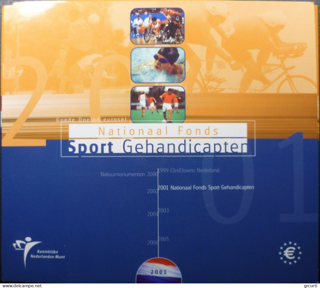 Olanda 2001 - Serie Zecca 8 Valori - Sport Per Disabili - Niederlande