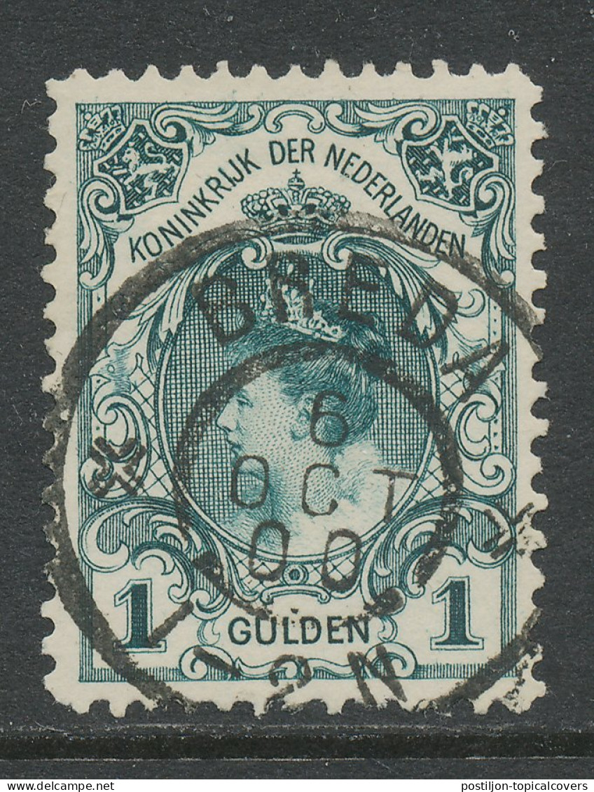 Em. 1899 Grootrondstempel Breda 1900 - Storia Postale