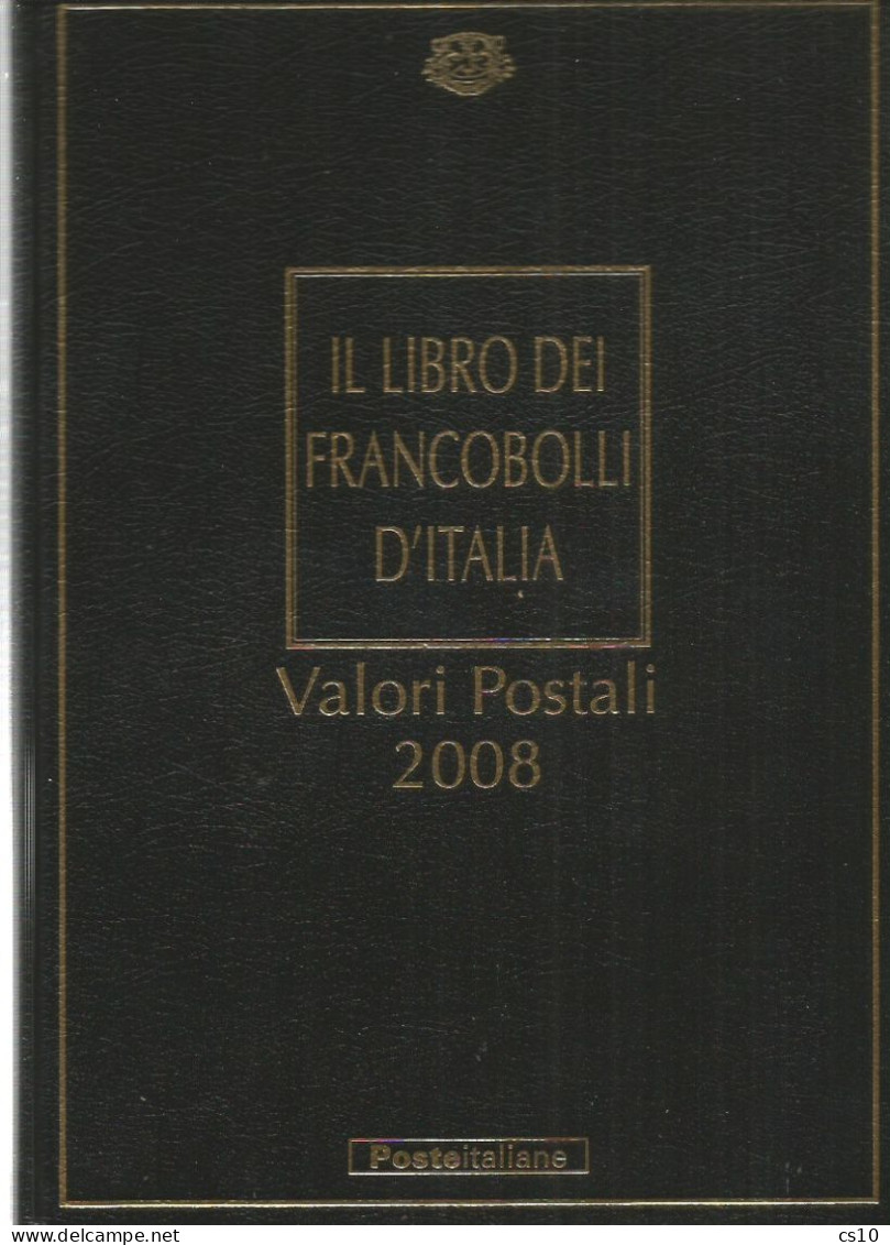 2008 Valori Postali - Libro Annata Francobolli D'Italia - PERFETTO - CON TUTTE LE TASCHINE APPLICATE -SENZA FRANCOBOLLI - Annate Complete